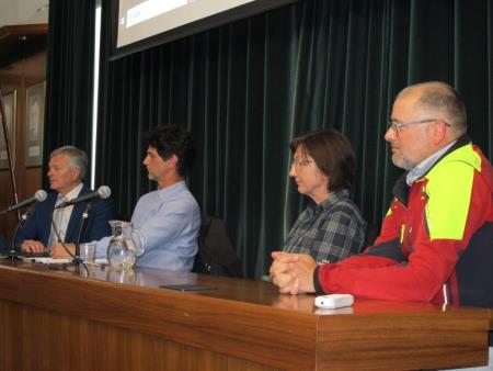 Od desne: Uroš Lampič, Eva Pogačar, Miha Avbelj in Ciril Globočnik